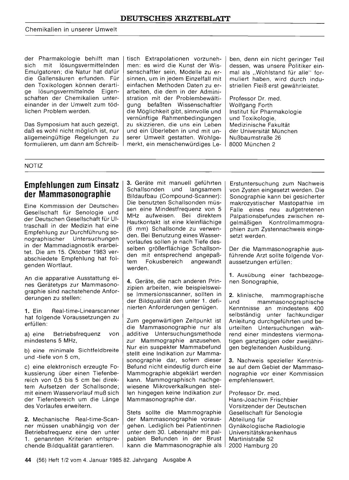 Vorschauseite 1: Empfehlungen zum Einsatz der Mammasonographie