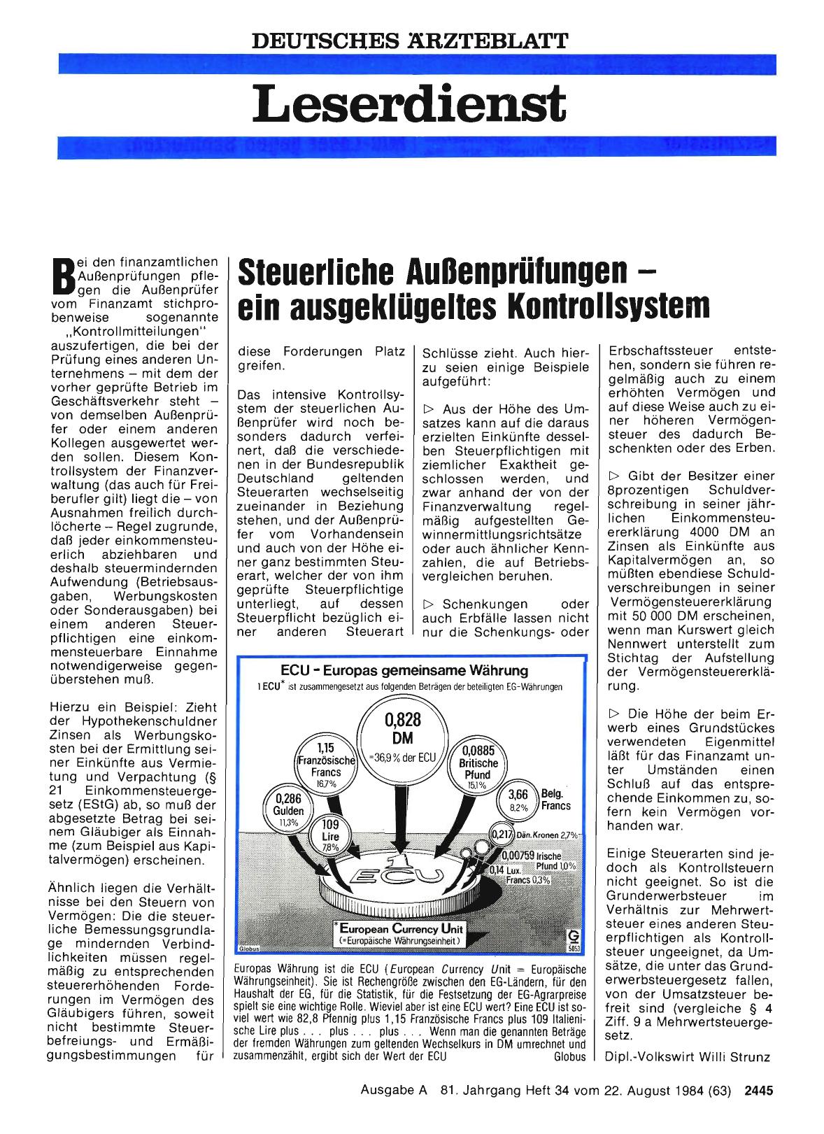 Vorschauseite 1: Steuerliche Außenprüfungen — ein ausgeklügeltes Kontrollsystem