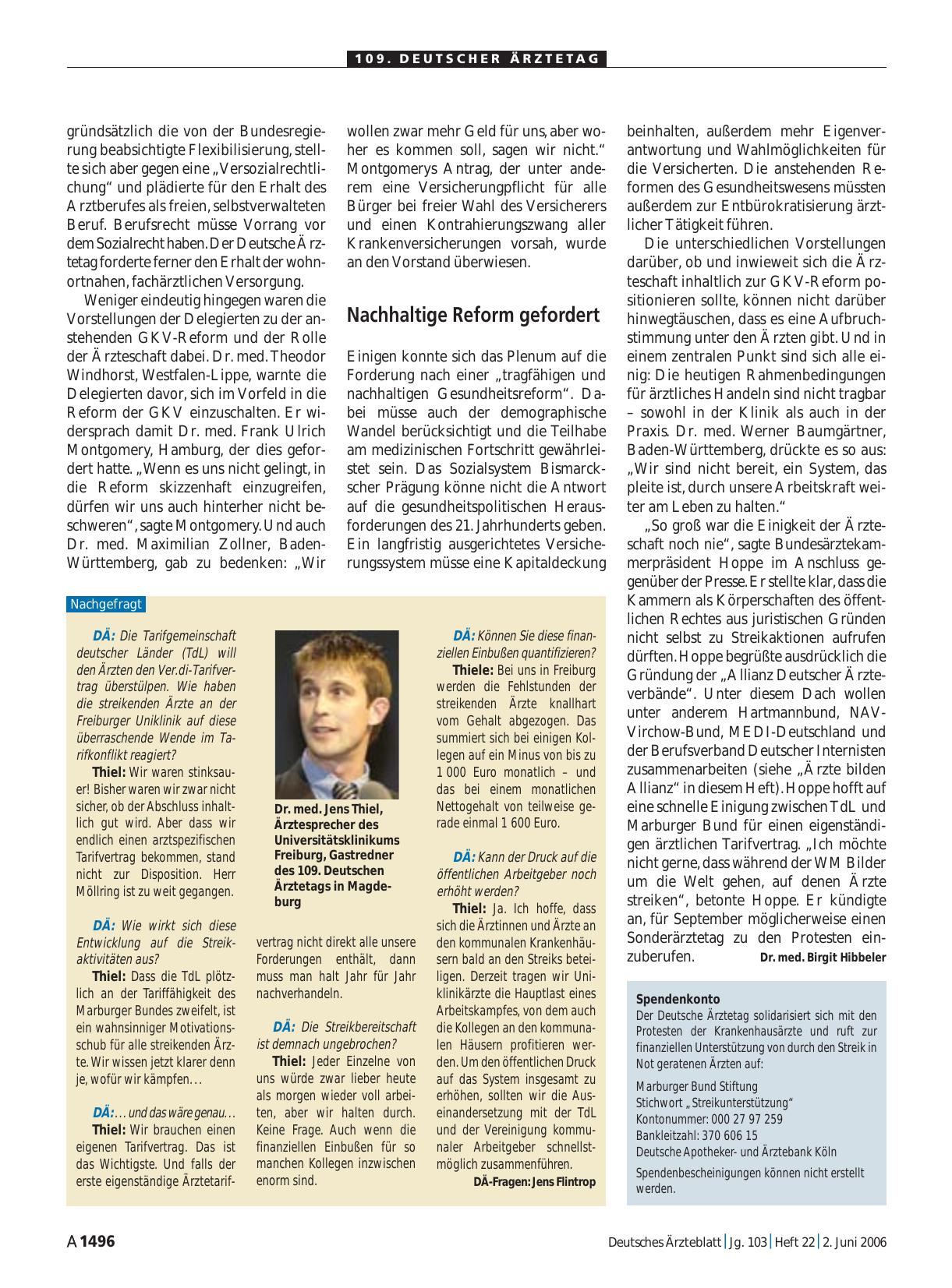 Vorschauseite 1: Nachgefragt: Jens Thiel