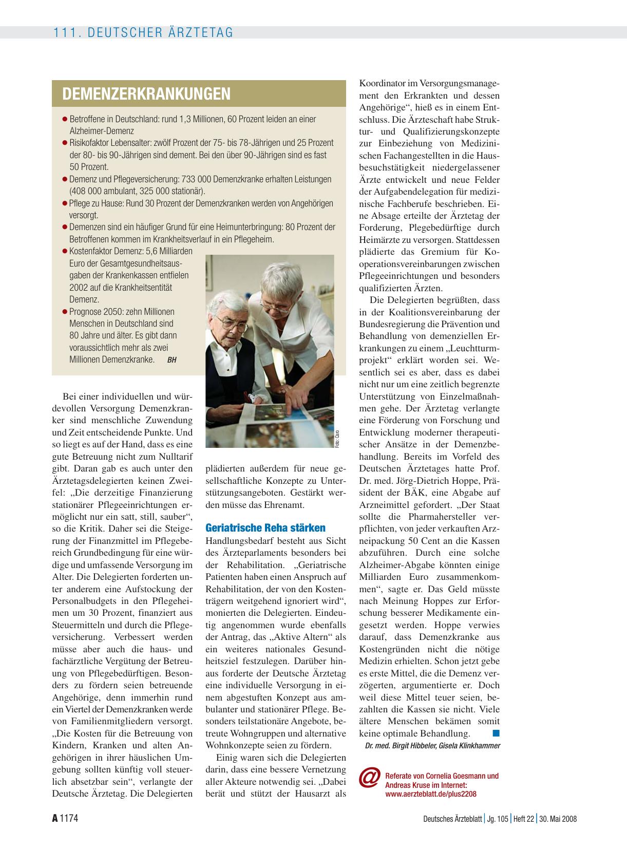 Vorschauseite 1: Demenzerkrankungen