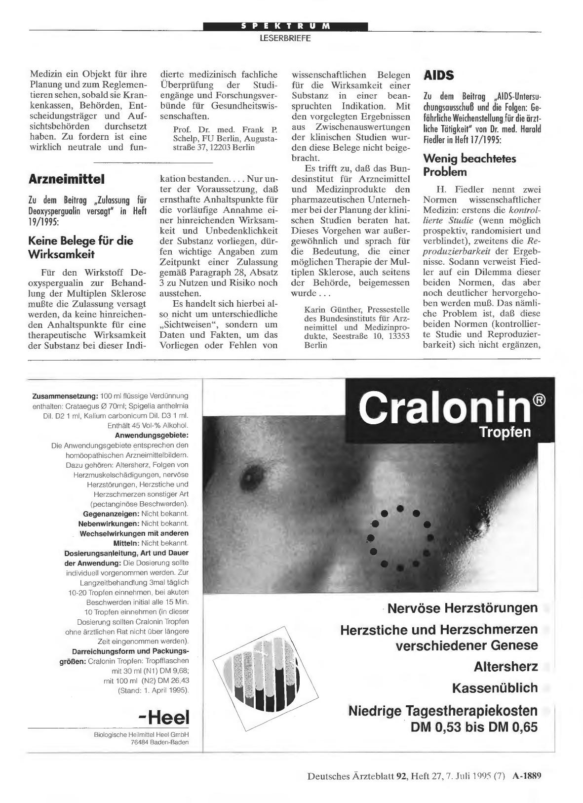 Vorschauseite 1: AIDS: Wenig beachtetes Problem