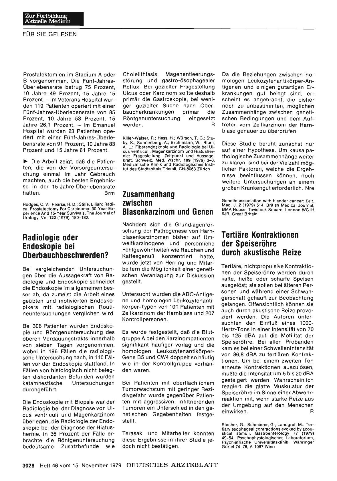 Vorschauseite 1: Radiologie oder Endoskopie bei Oberbauchbeschwerden?