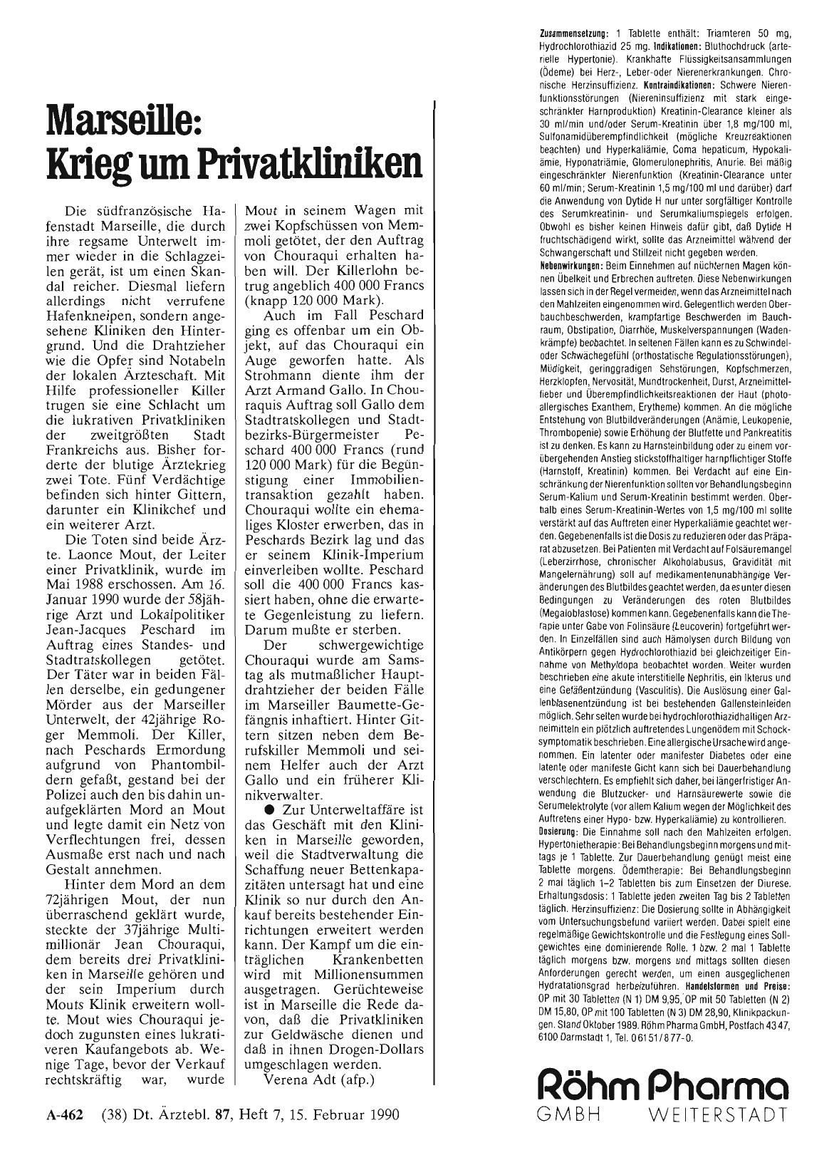 Vorschauseite 1: Marseille: Krieg um Privatkliniken