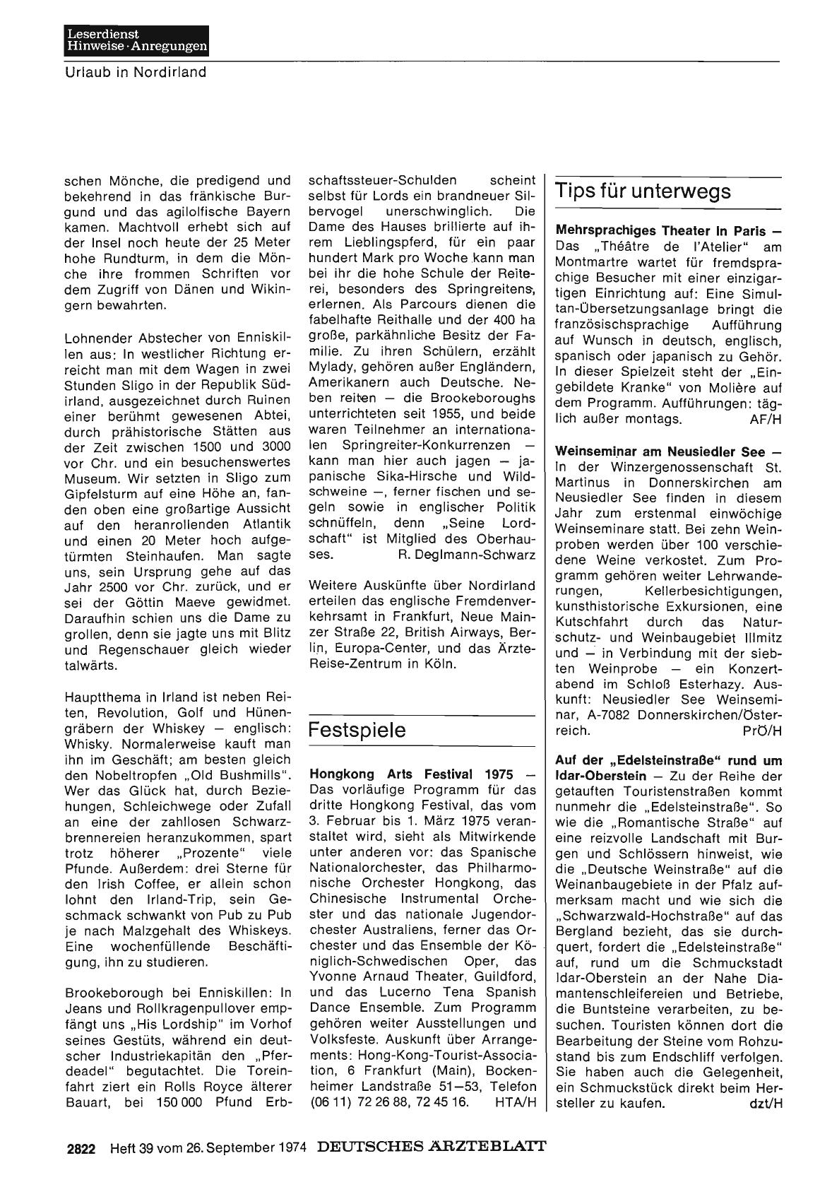Vorschauseite 1: Tips für unterwegs