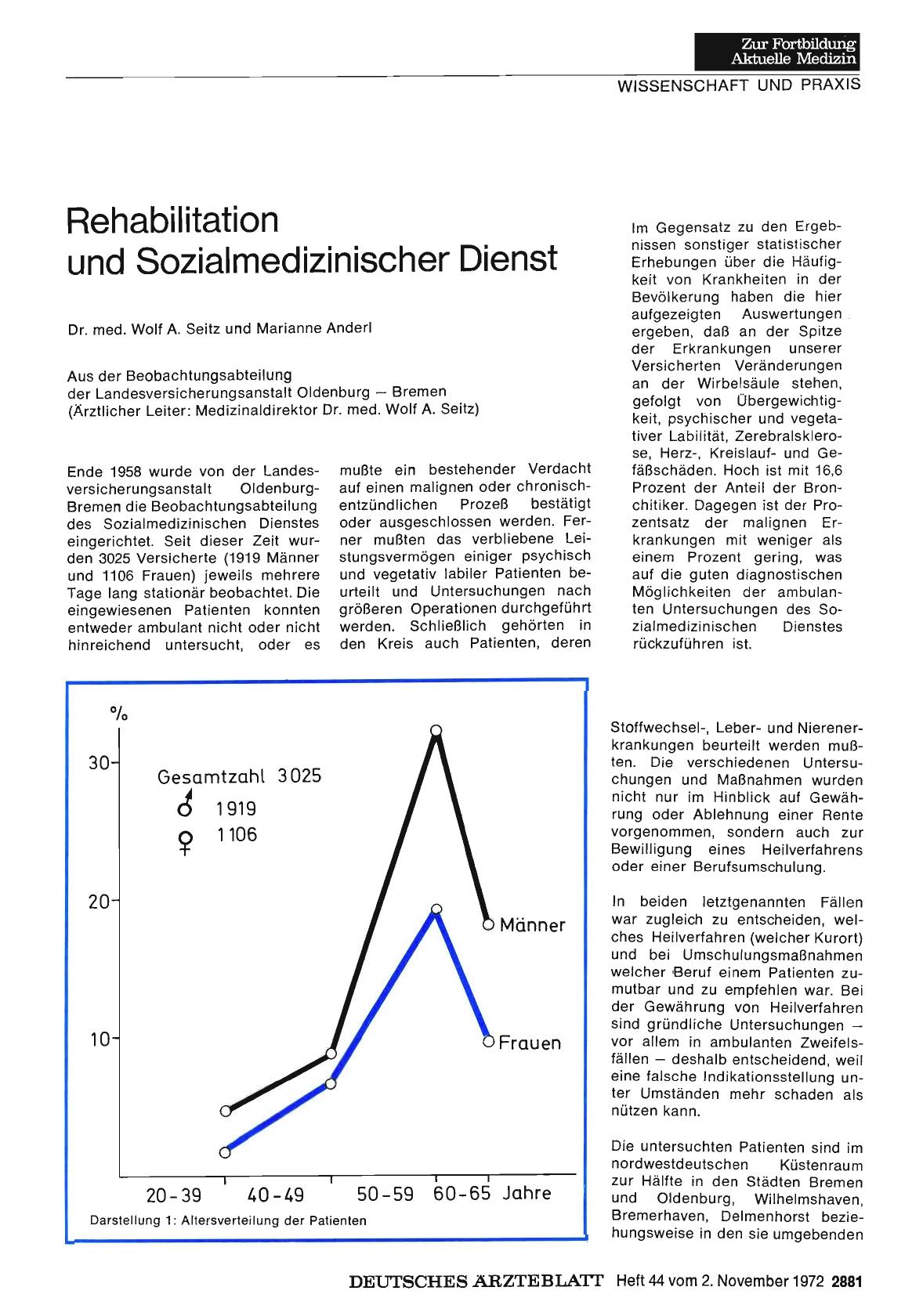 Vorschauseite 1: Rehabilitation und Sozialmedizinischer Dienst