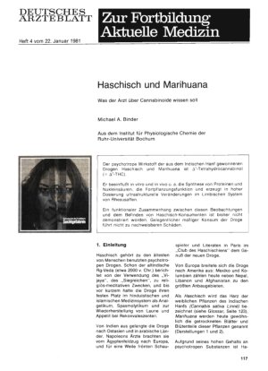 Vorschauseite 1: Haschisch und Marihuana
