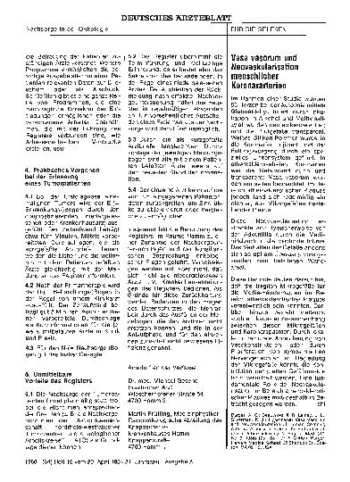 Vorschauseite 1: Vasa vasorum und Neovaskularisation menschlicher Koronararterien
