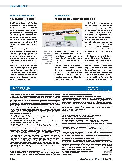 Vorschauseite 1: Gastrointestinale Blutung: Neue Leitlinie erstellt