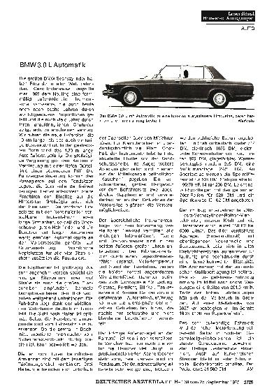 Vorschauseite 1: BMW 3. 0 L Automatik