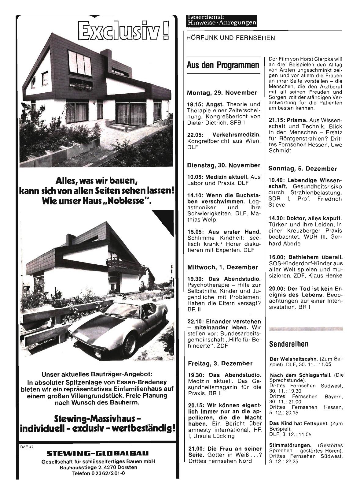 Vorschauseite 1: Aus den Programmen