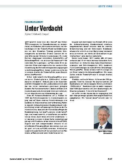 Vorschauseite 1: Fehlermanagement: Unter Verdacht