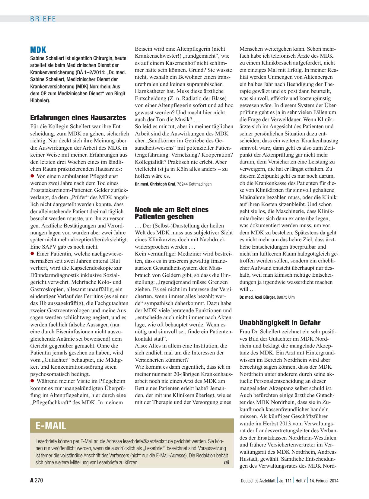 Vorschauseite 1: MDK: Erfahrungen eines Hausarztes