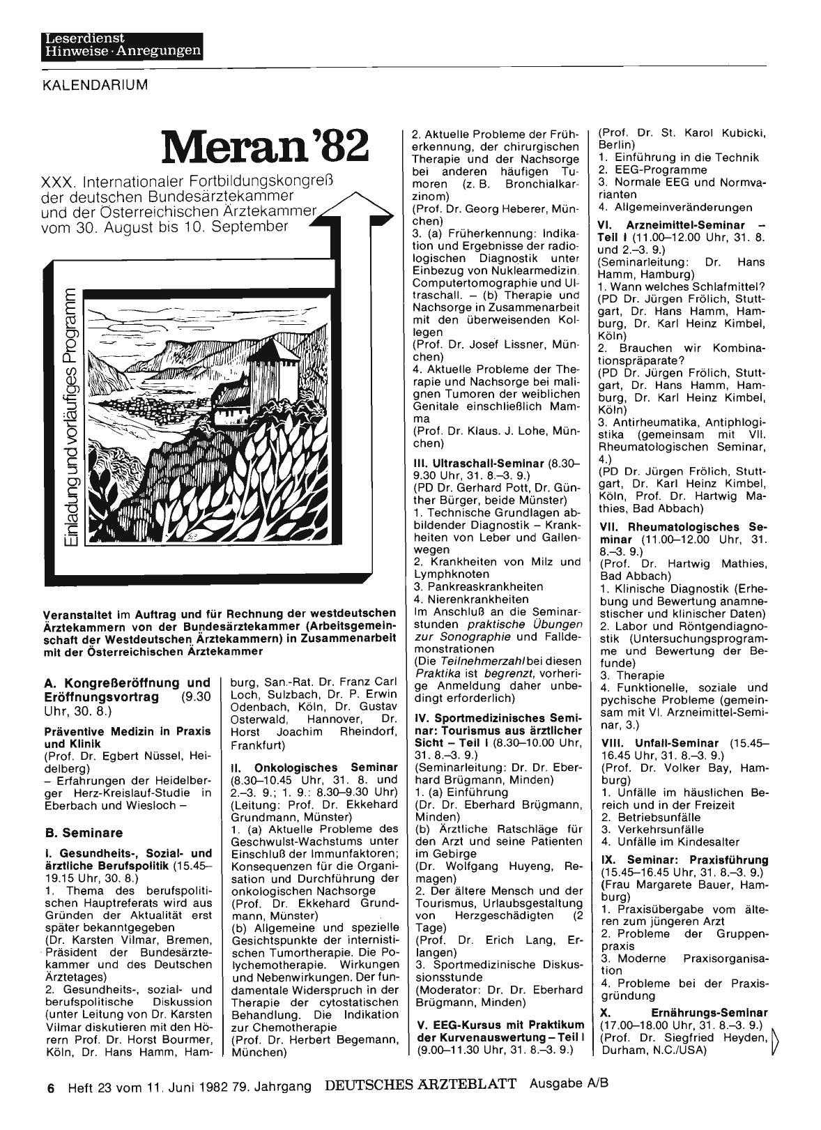 Vorschauseite 1: Meran '82