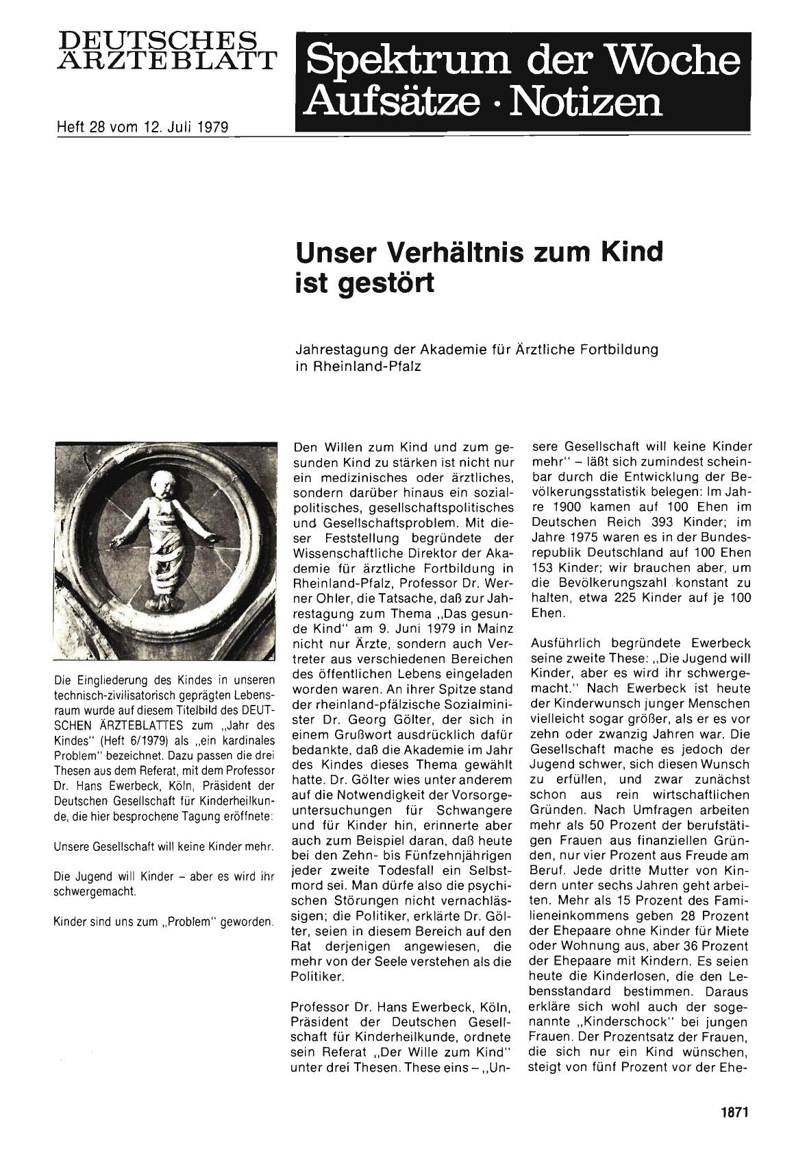 Vorschauseite 1: Unser Verhältnis zum Kind ist gestört