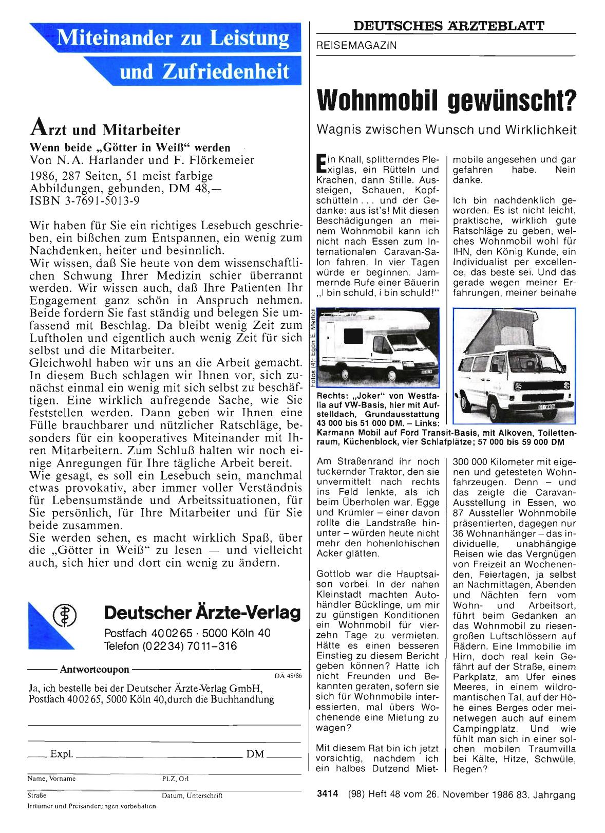 Vorschauseite 1: Wohnmobil gewünscht?