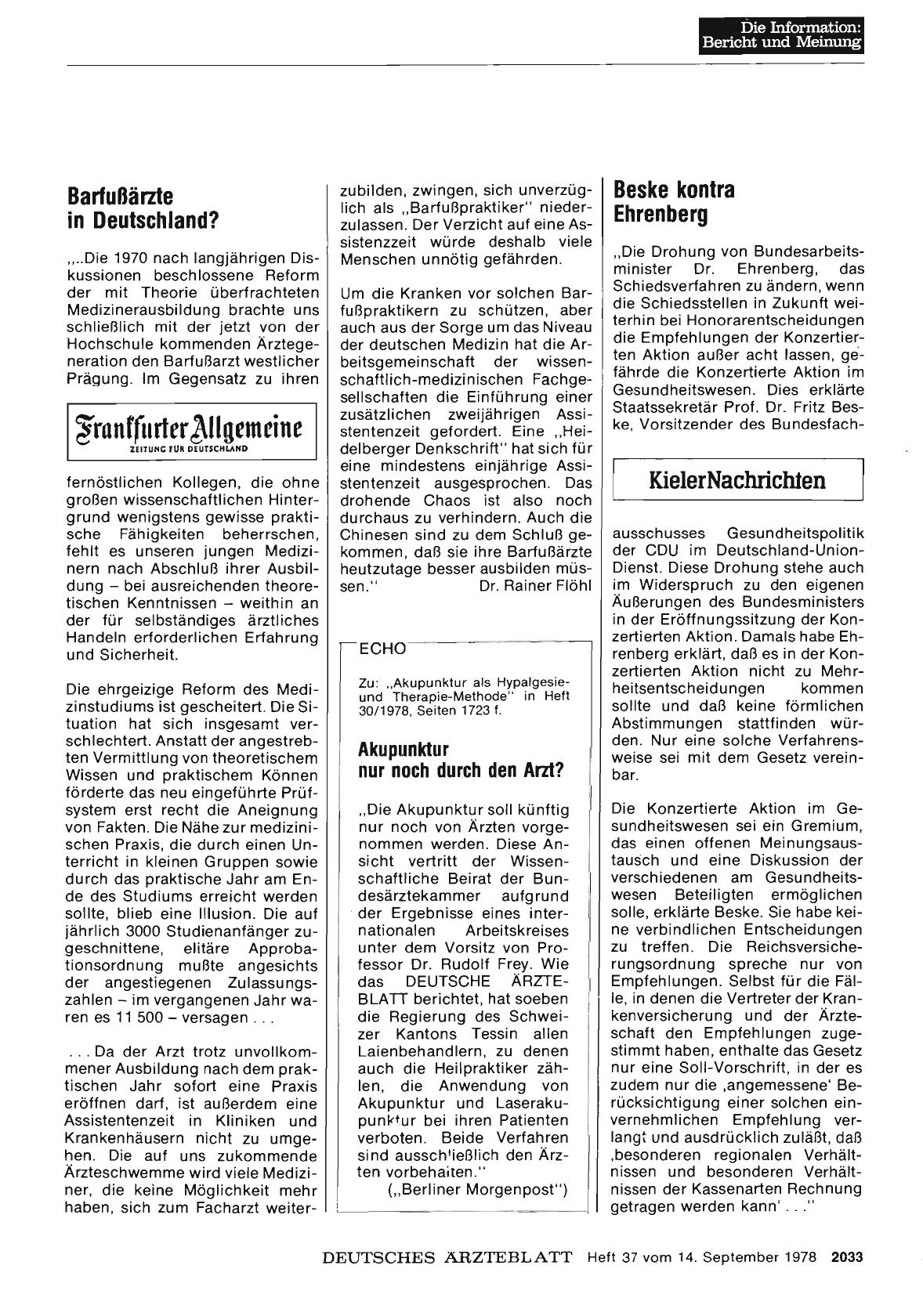 Vorschauseite 1: Barfußärzte in Deutschland?