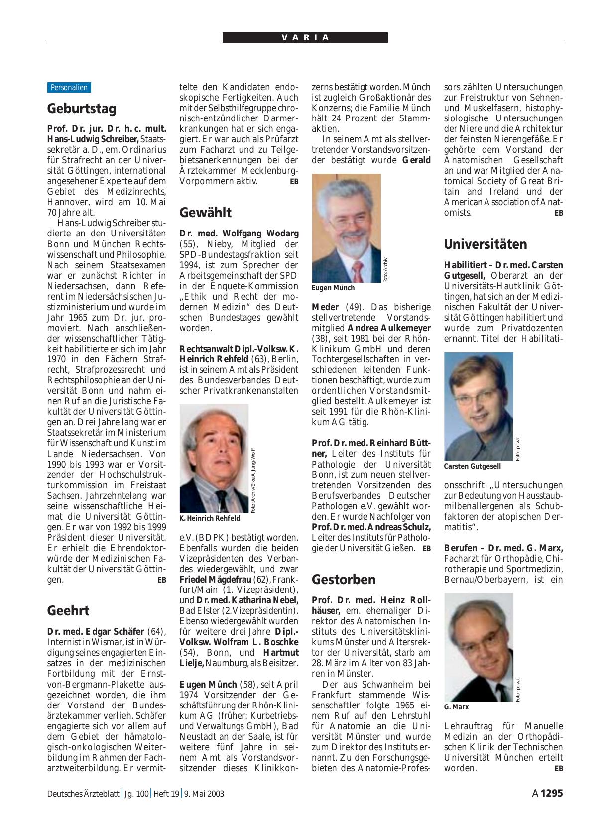 Vorschauseite 1: Gestorben