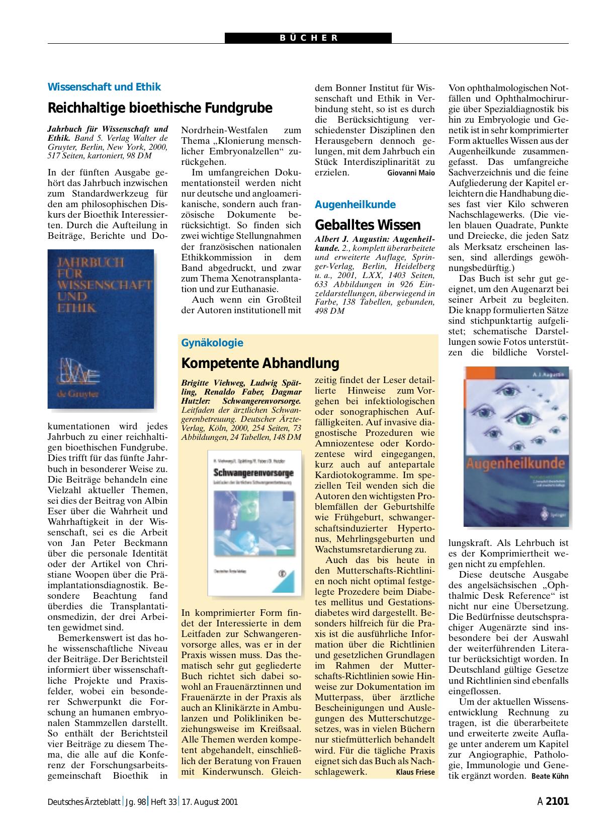 Vorschauseite 1: Schwangerenvorsorge