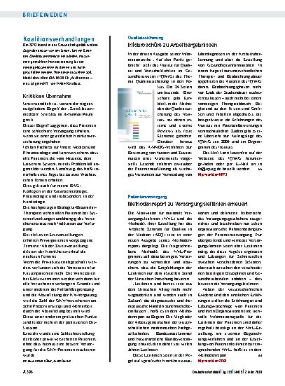 Vorschauseite 1: Koalitionsverhandlungen: Kritiklose Übernahme