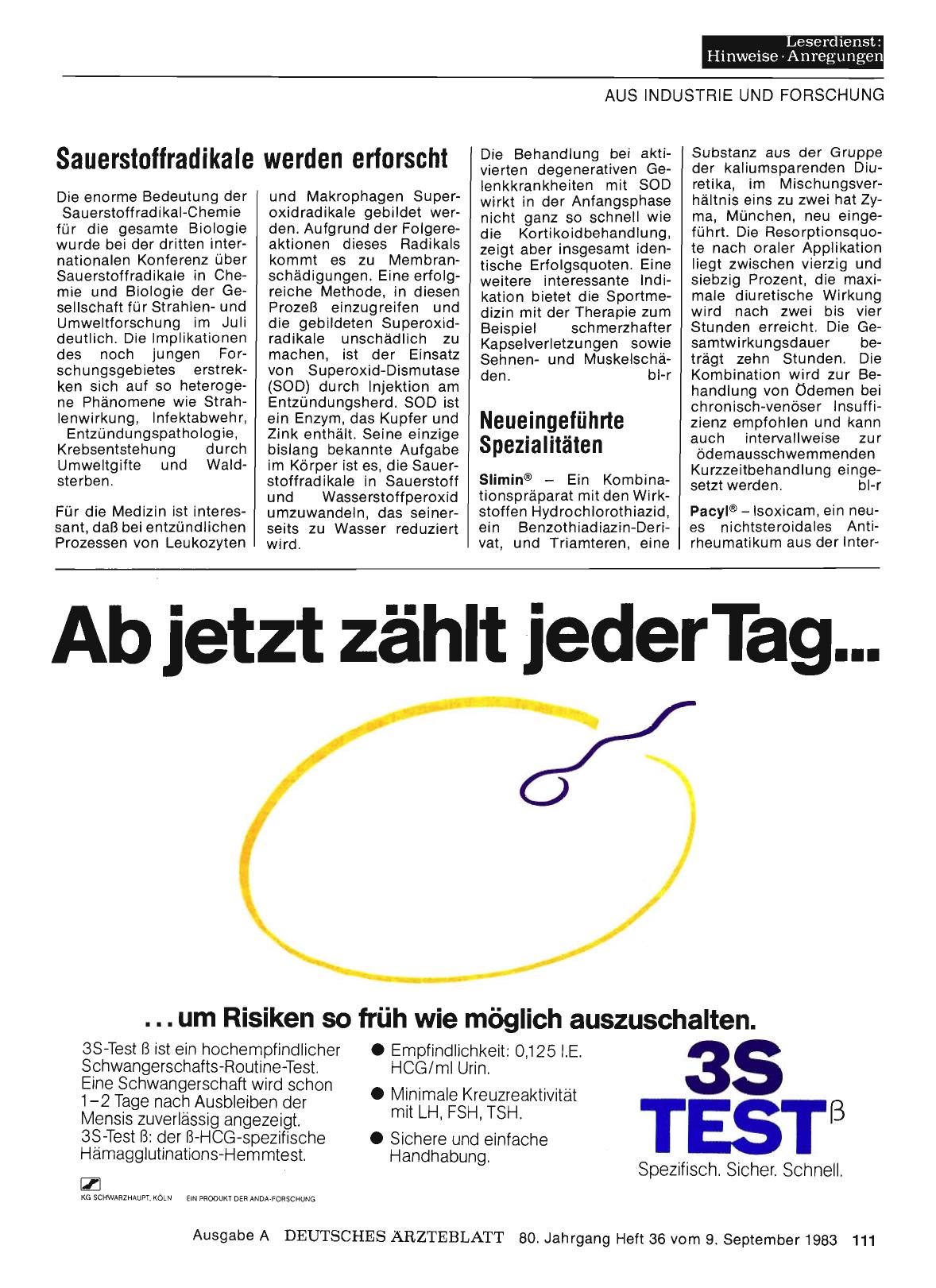 Vorschauseite 1: Sauerstoffradikale werden erforscht