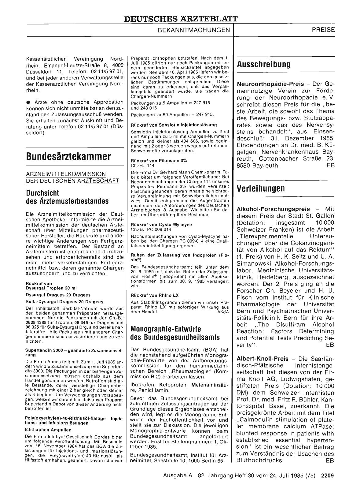 Vorschauseite 1: PREISE