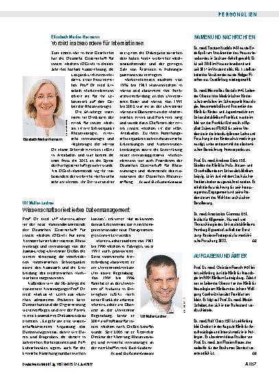 Vorschauseite 1: Namen und Nachrichten