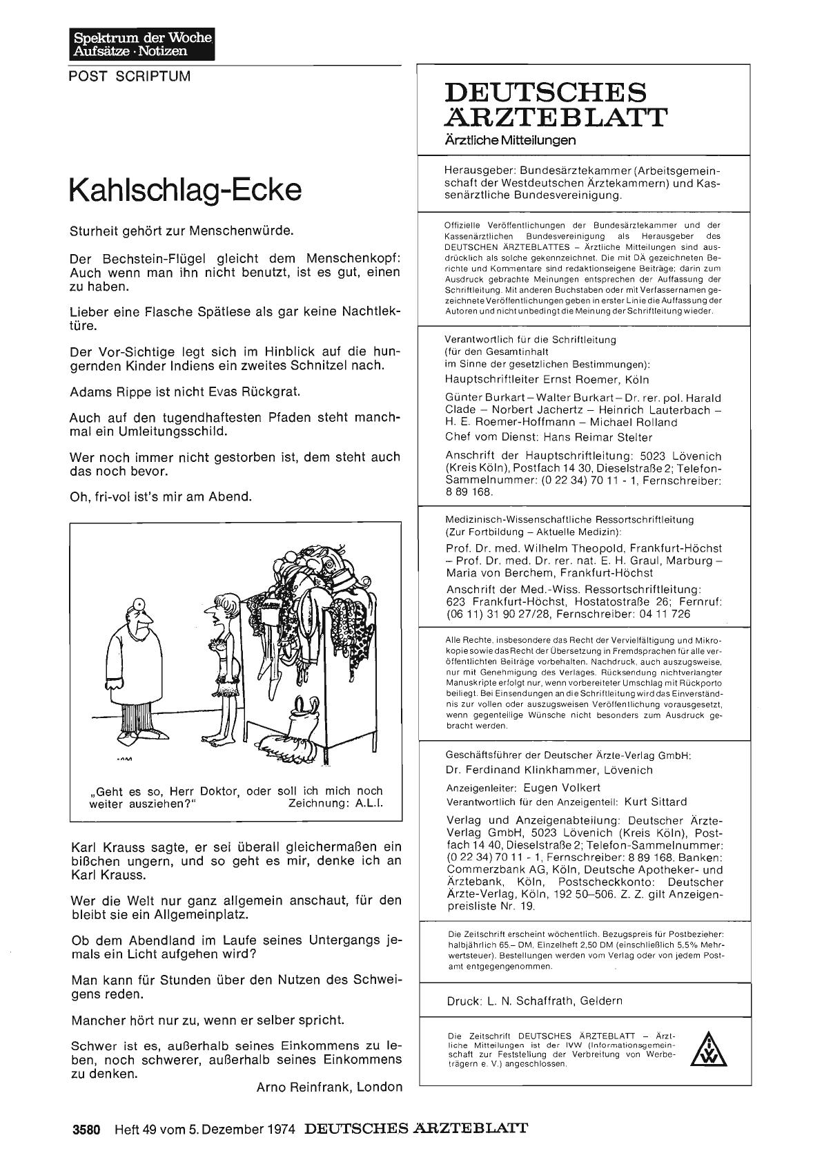 Vorschauseite 1: Kahlschlag-Ecke