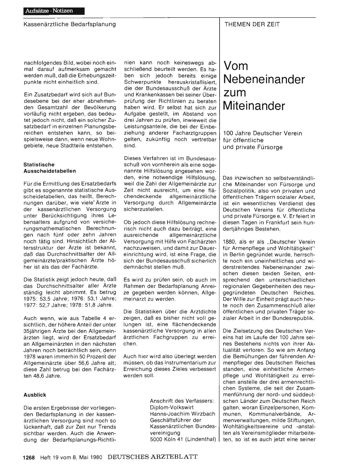 Vorschauseite 1: Vom Nebeneinander zum Miteinander: 100 Jahre Deutscher Verein für öffentliche und private Fürsorge