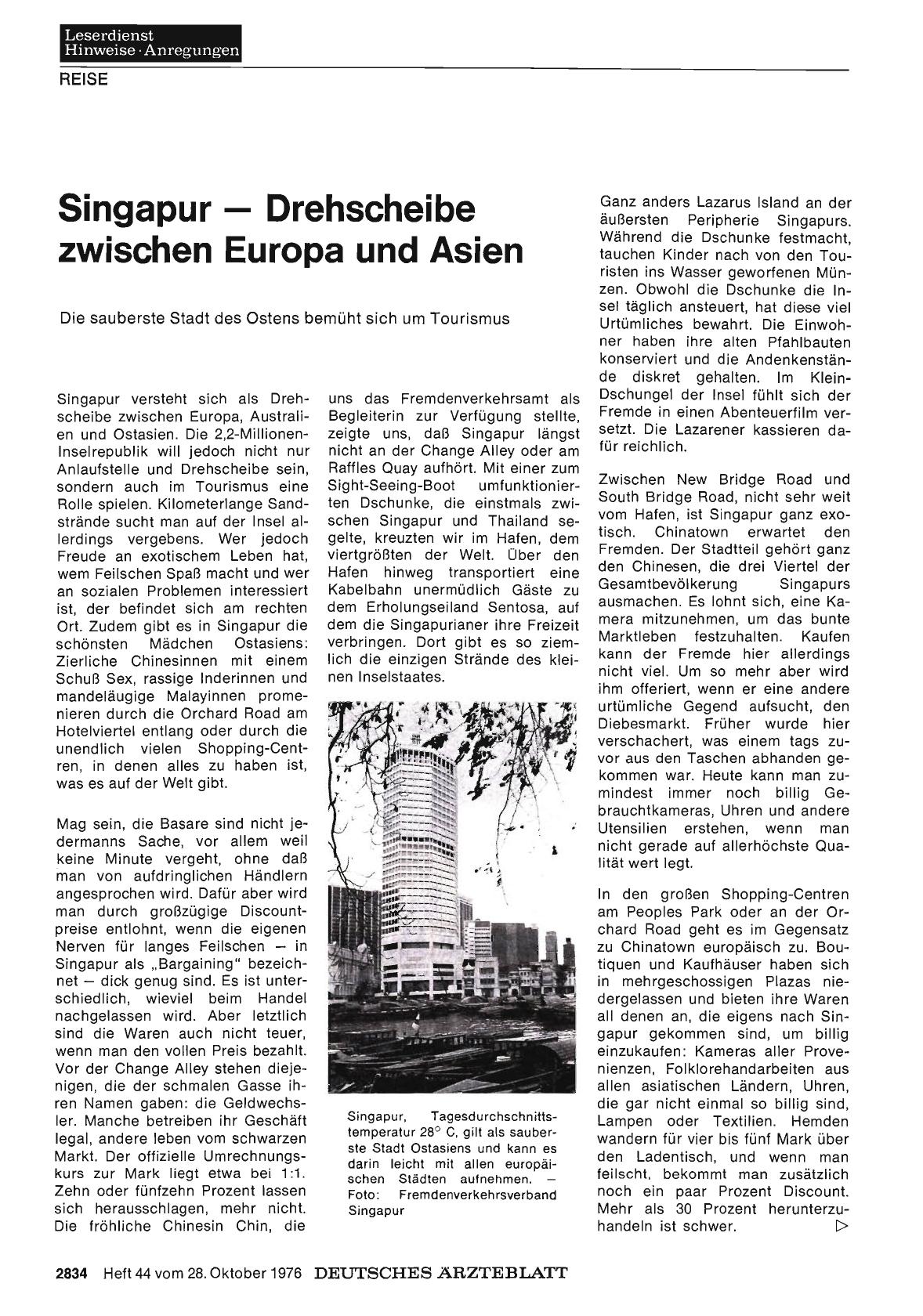 Vorschauseite 1: Singapur Drehscheibe zwischen Europa und Asien