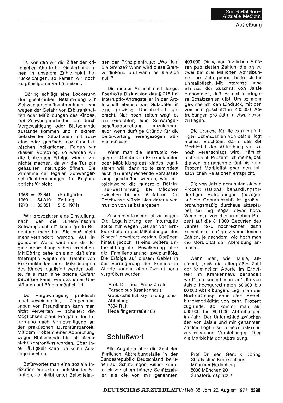 Vorschauseite 1: Schlußwort