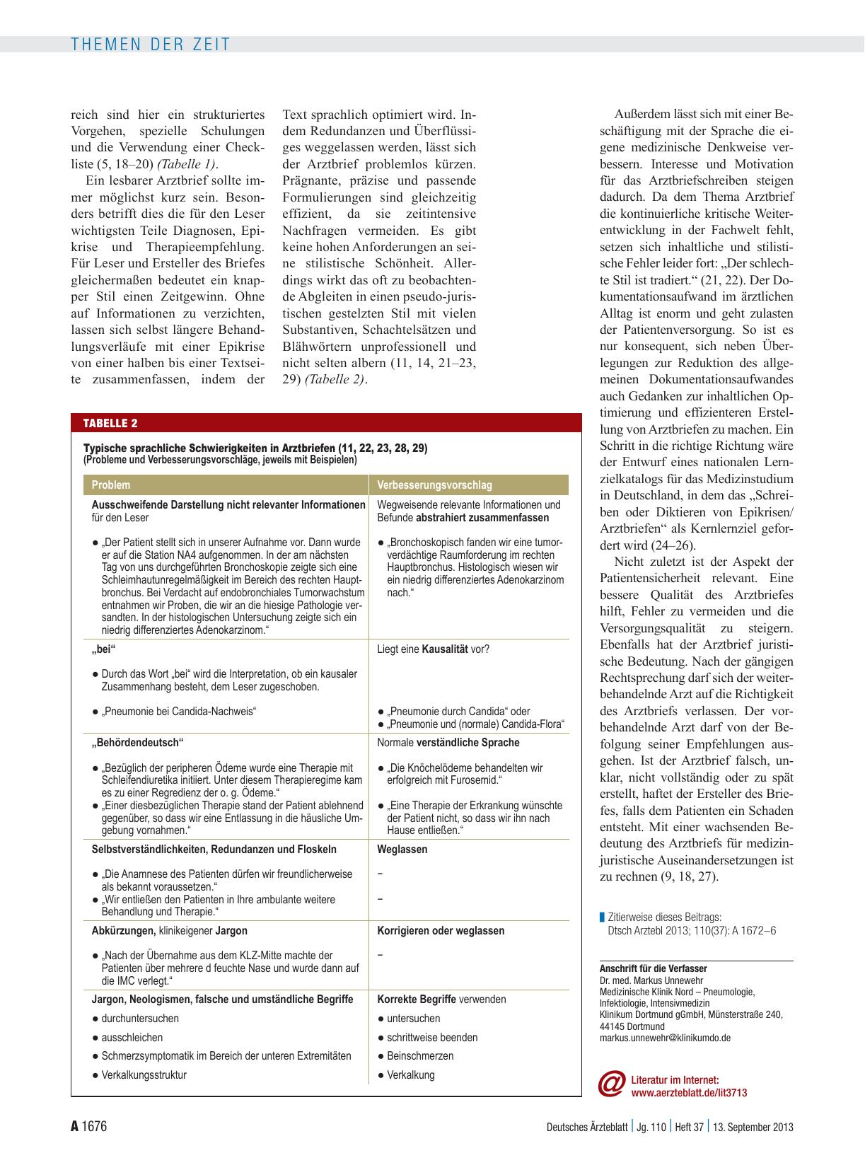 Vorschauseite 3: Arztbrief: Die Kommunikation optimieren