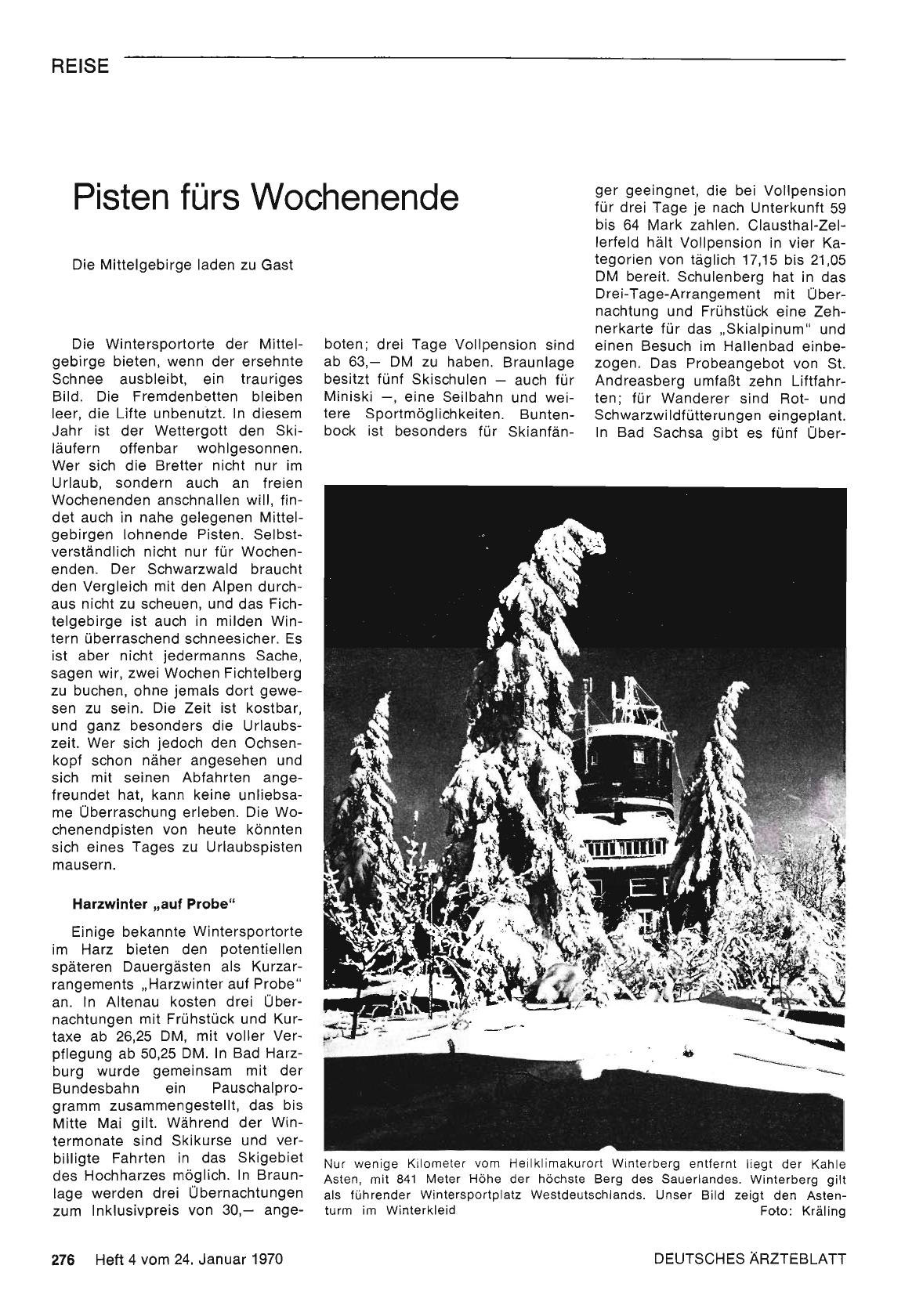 Vorschauseite 1: Pisten fürs Wochenende