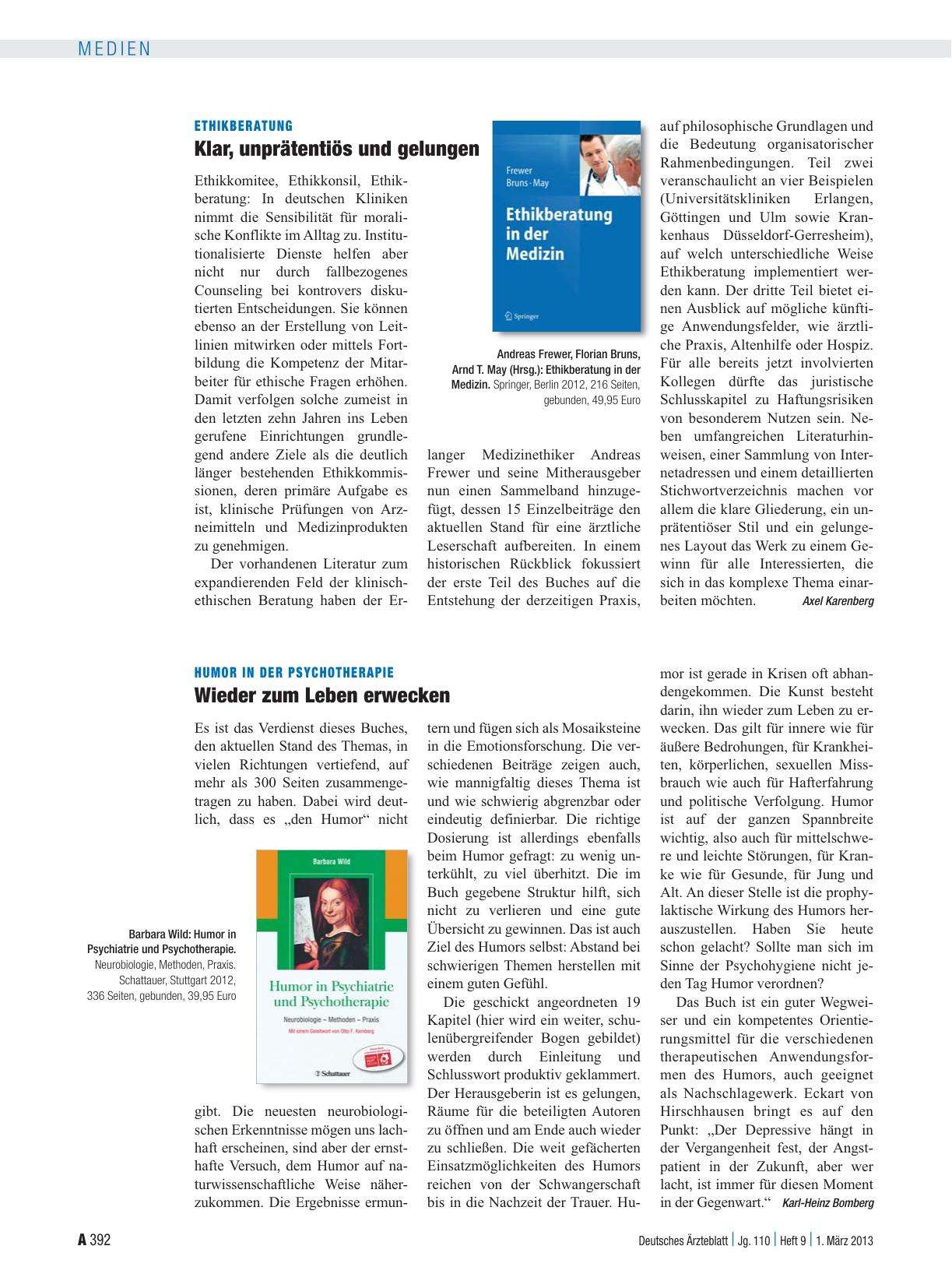 Vorschauseite 1: Humor in der Psychotherapie: Wieder zum Leben erwecken