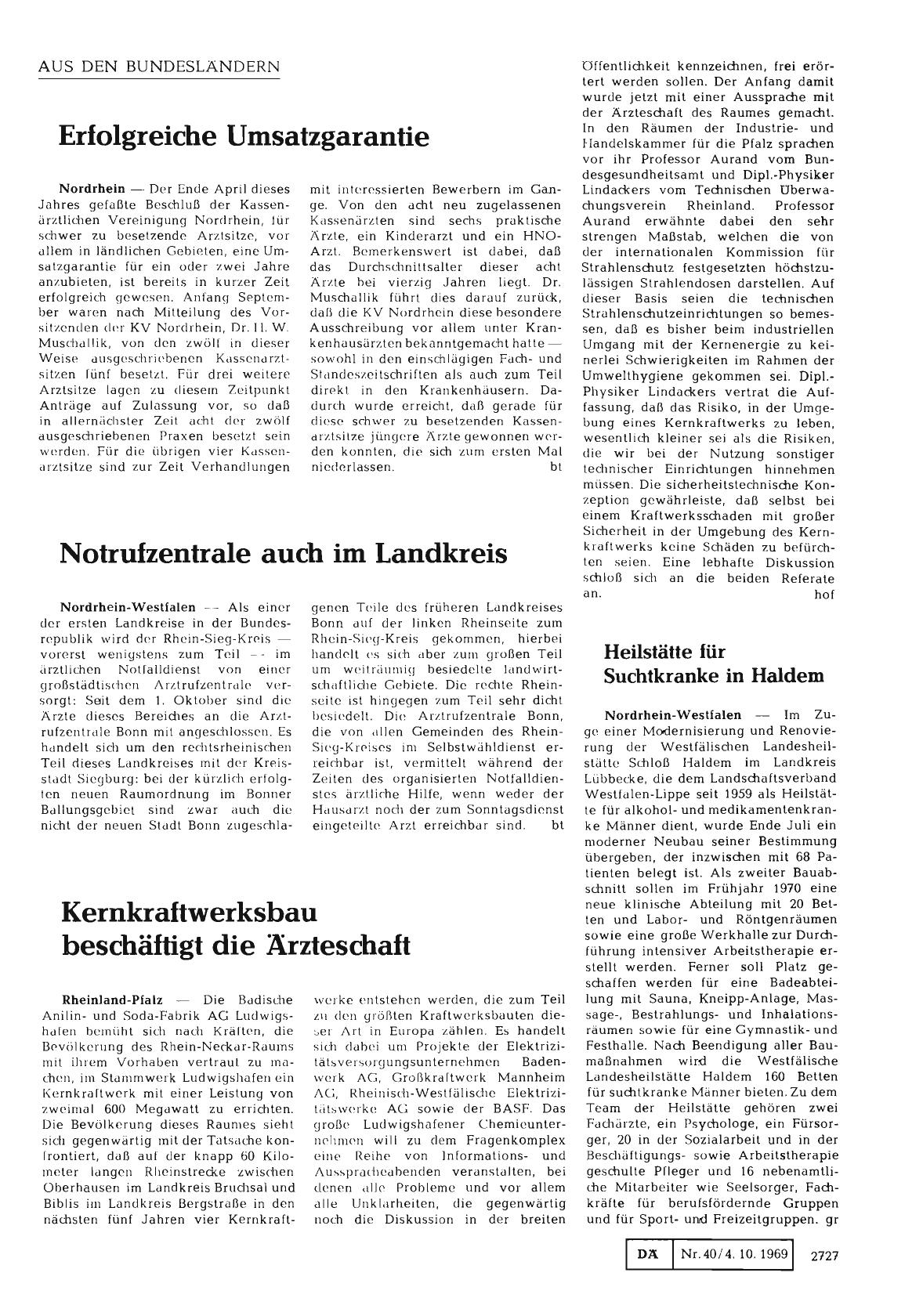 Vorschauseite 1: Notrufzentrale auch im Landkreis