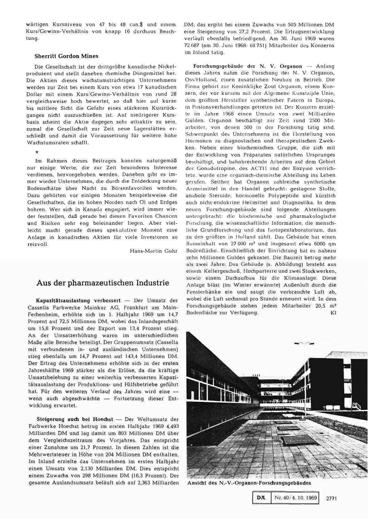 Vorschauseite 1: Aus der pharmazeutischen Industrie
