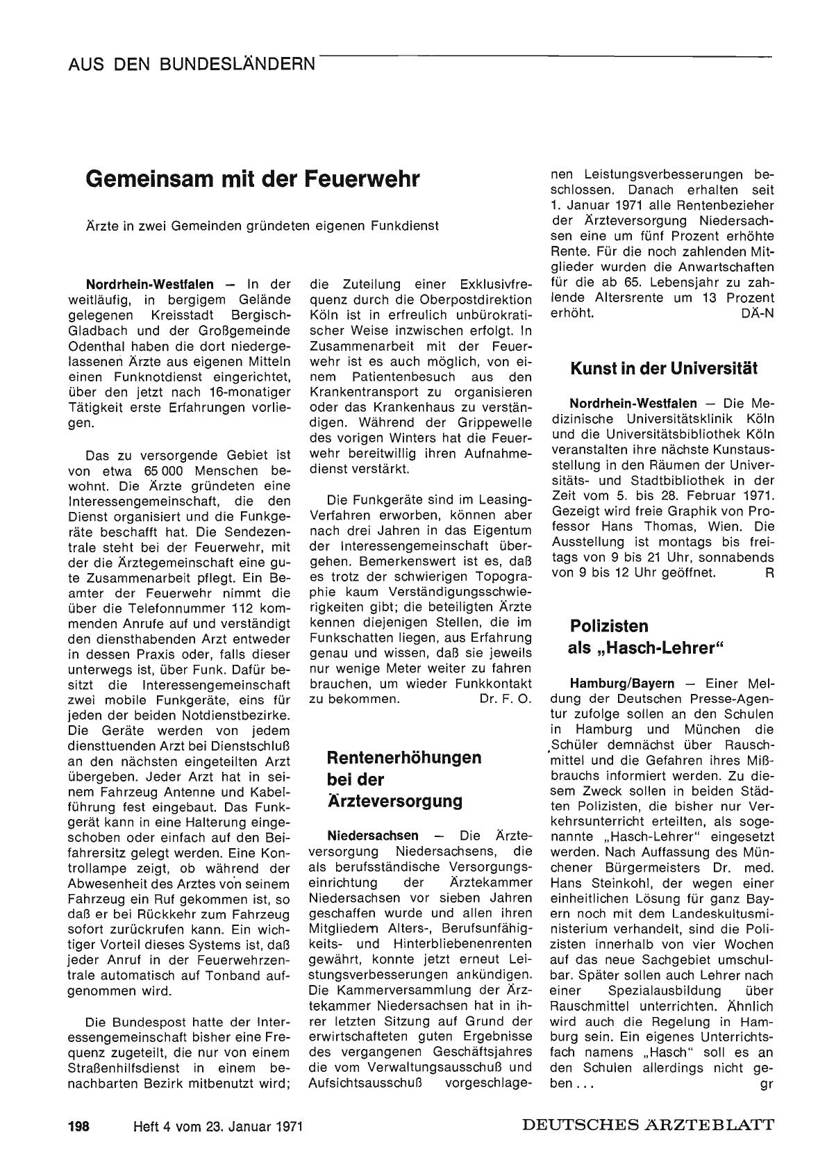 Vorschauseite 1: Rentenerhöhungen bei der Ärzteversorgung