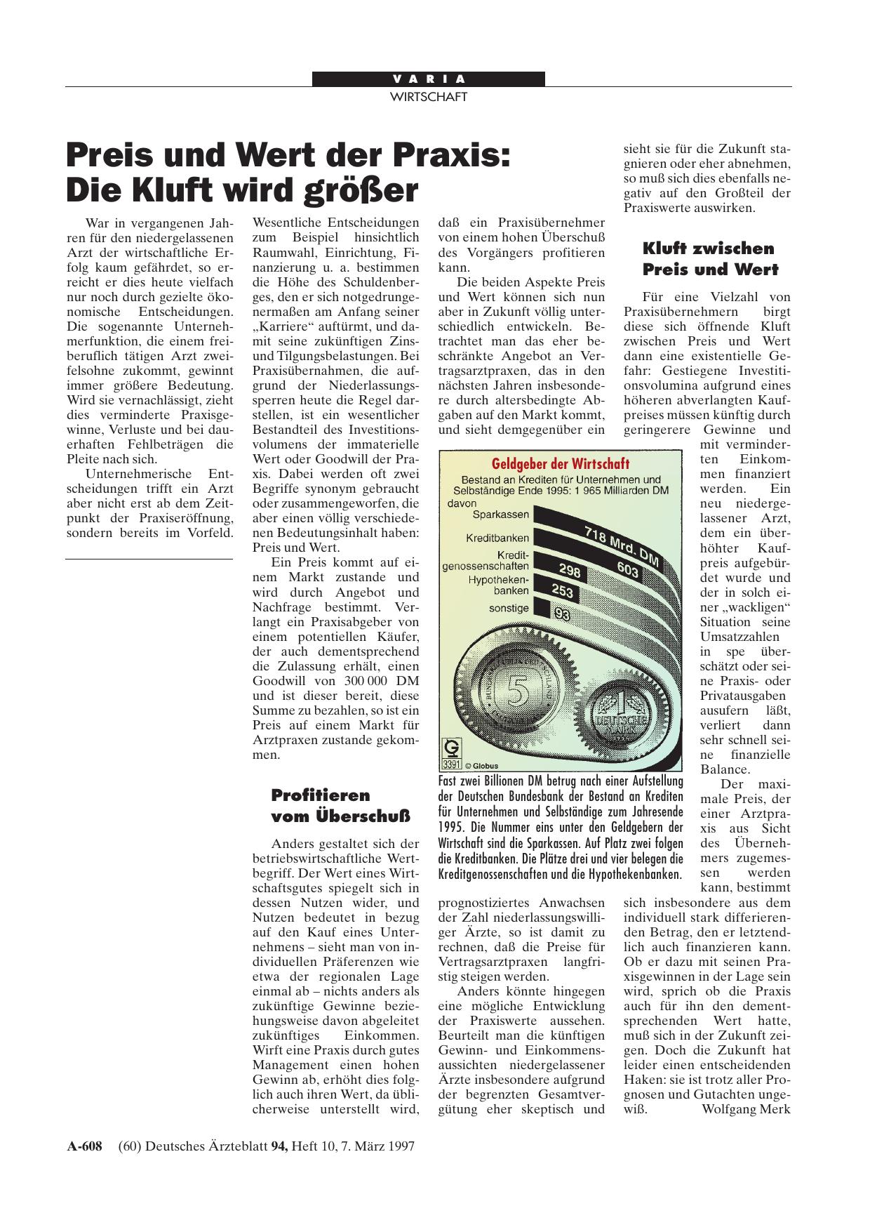 Vorschauseite 1: Geldgeber der Wirtschaft