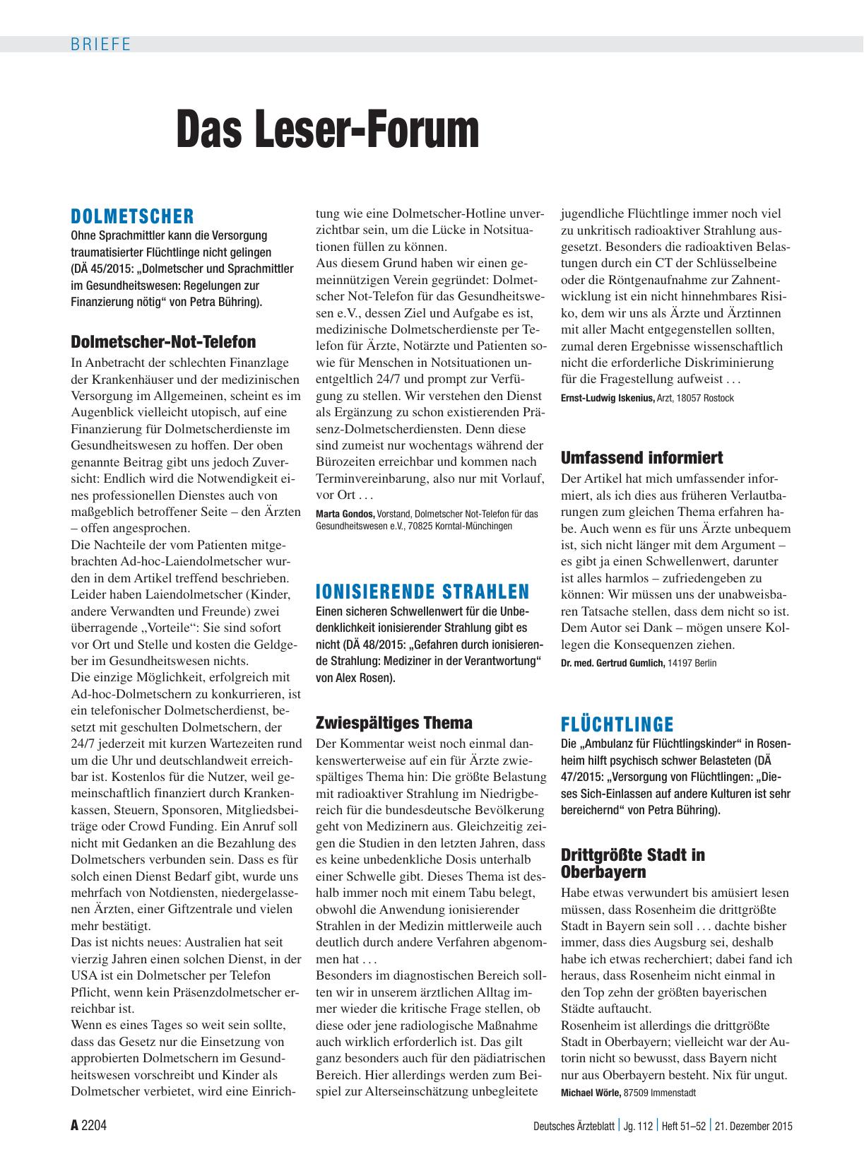 Vorschauseite 1: Dolmetscher: Dolmetscher-Not-Telefon