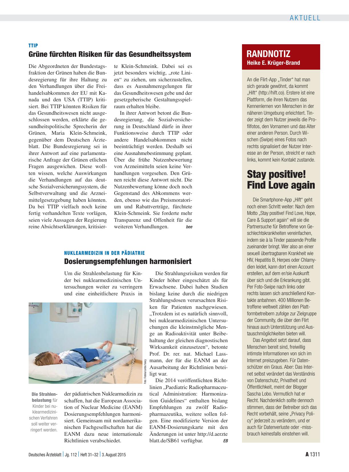 Vorschauseite 1: Randnotiz: Stay positive! Find Love again