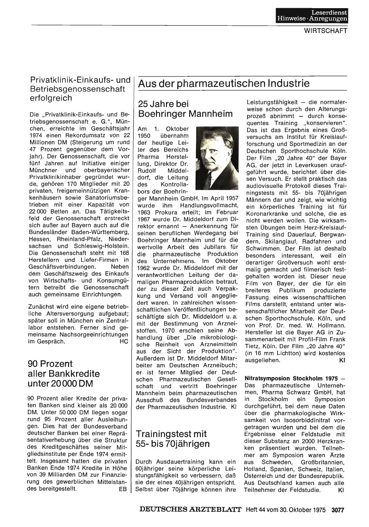 Vorschauseite 1: Aus der pharmazeutischen Industrie