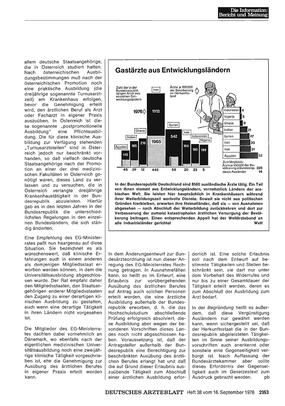 Vorschauseite 1: Gastärzte aus Entwicklungsländern