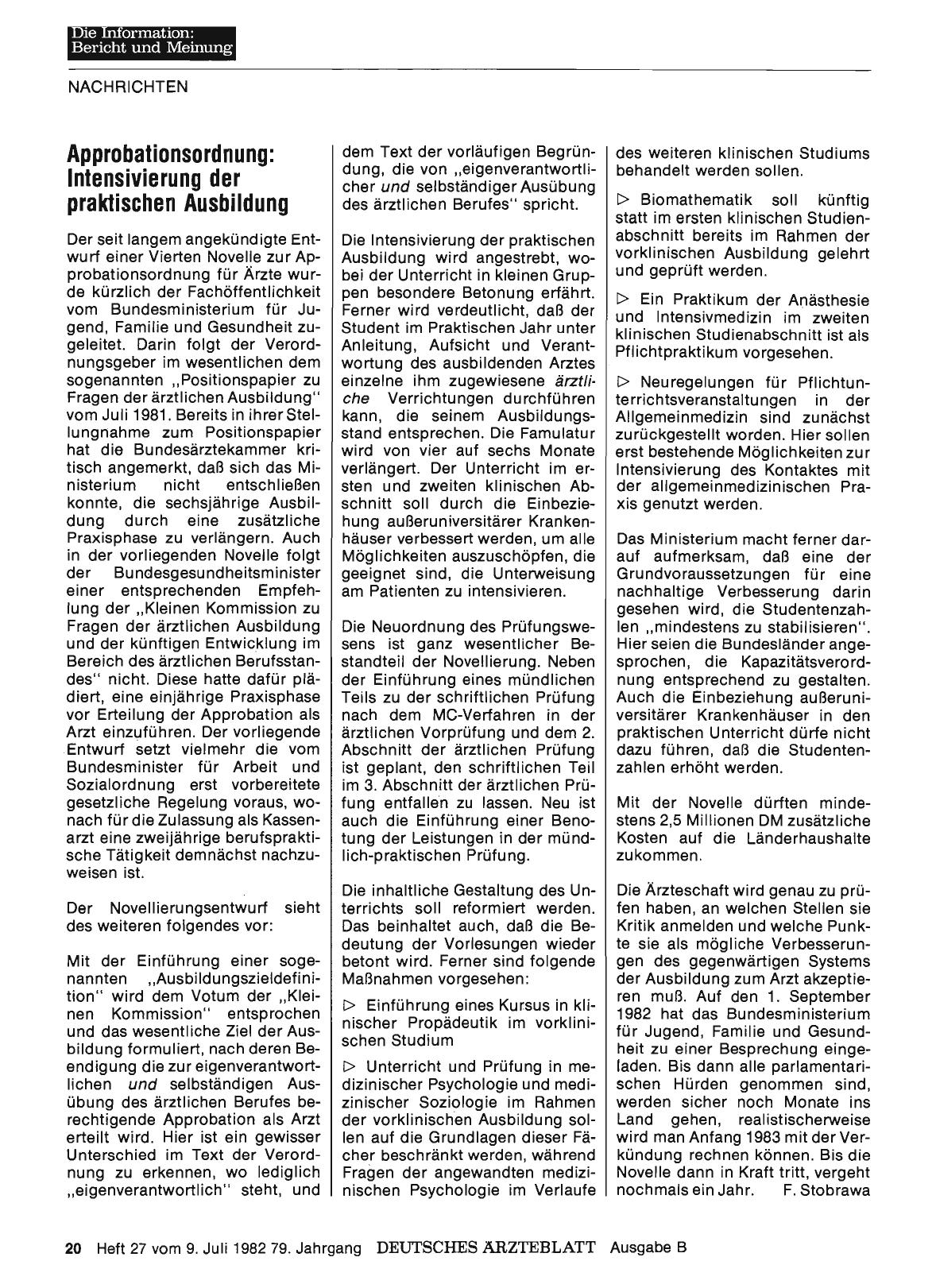 Vorschauseite 1: Approbationsordnung: Intensivierung der praktischen Ausbildung