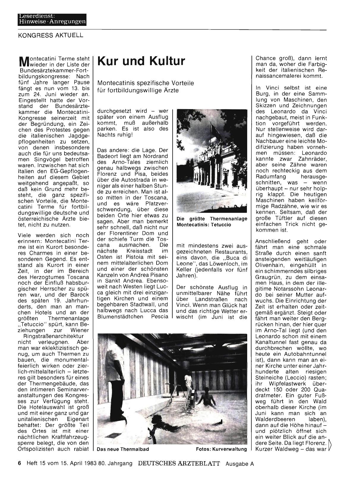Vorschauseite 1: Kur und Kultur