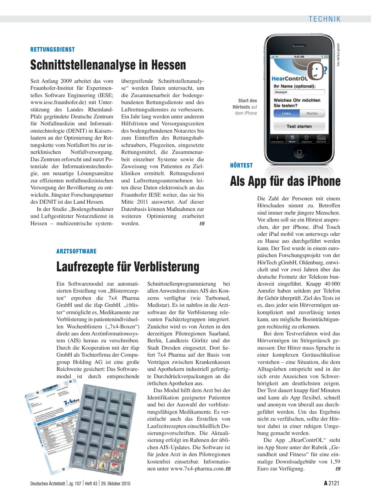 Vorschauseite 1: Arztsoftware: Laufrezepte für Verblisterung