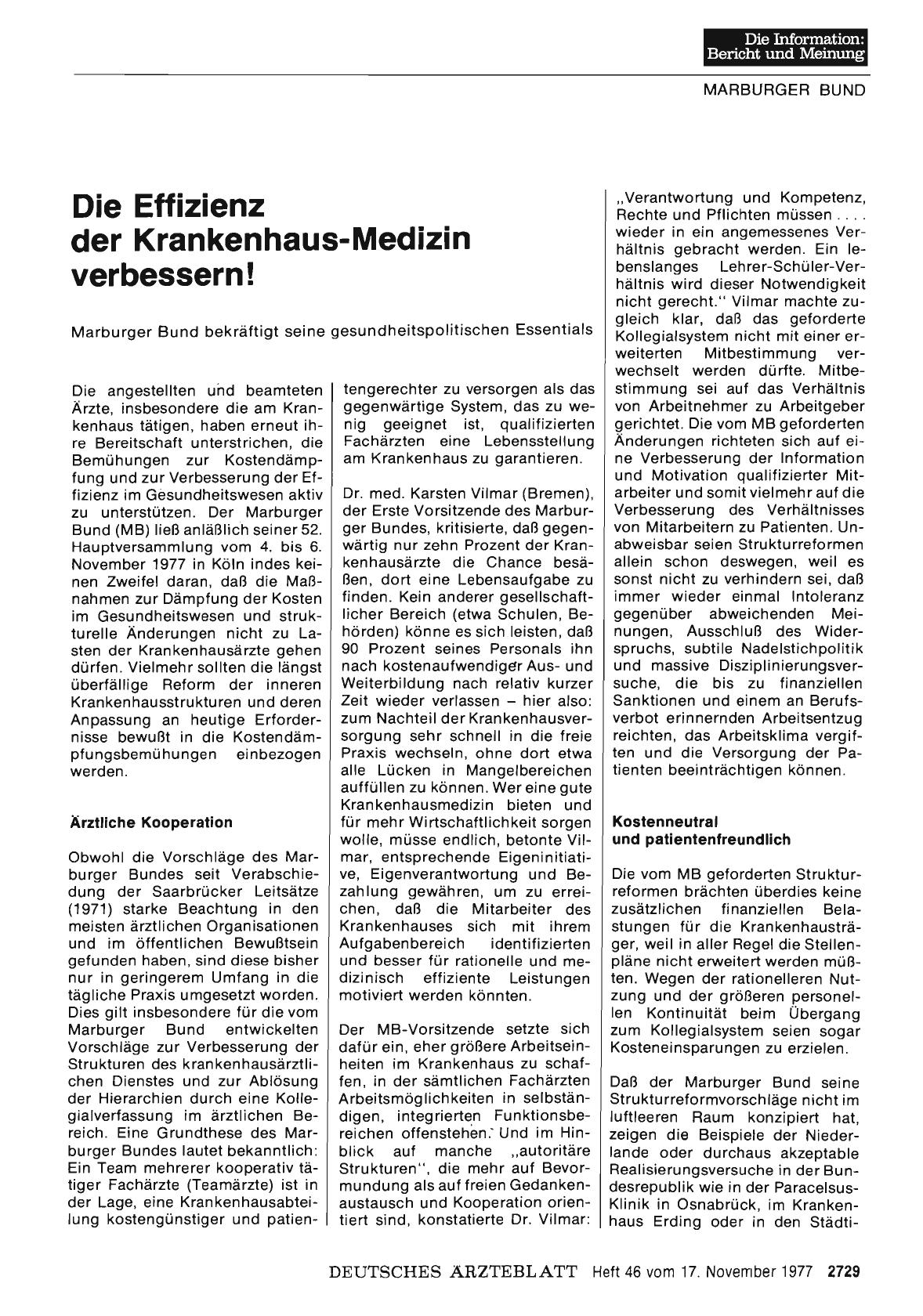 Vorschauseite 1: Die Effizienz der Krankenhaus-Medizin verbessern!