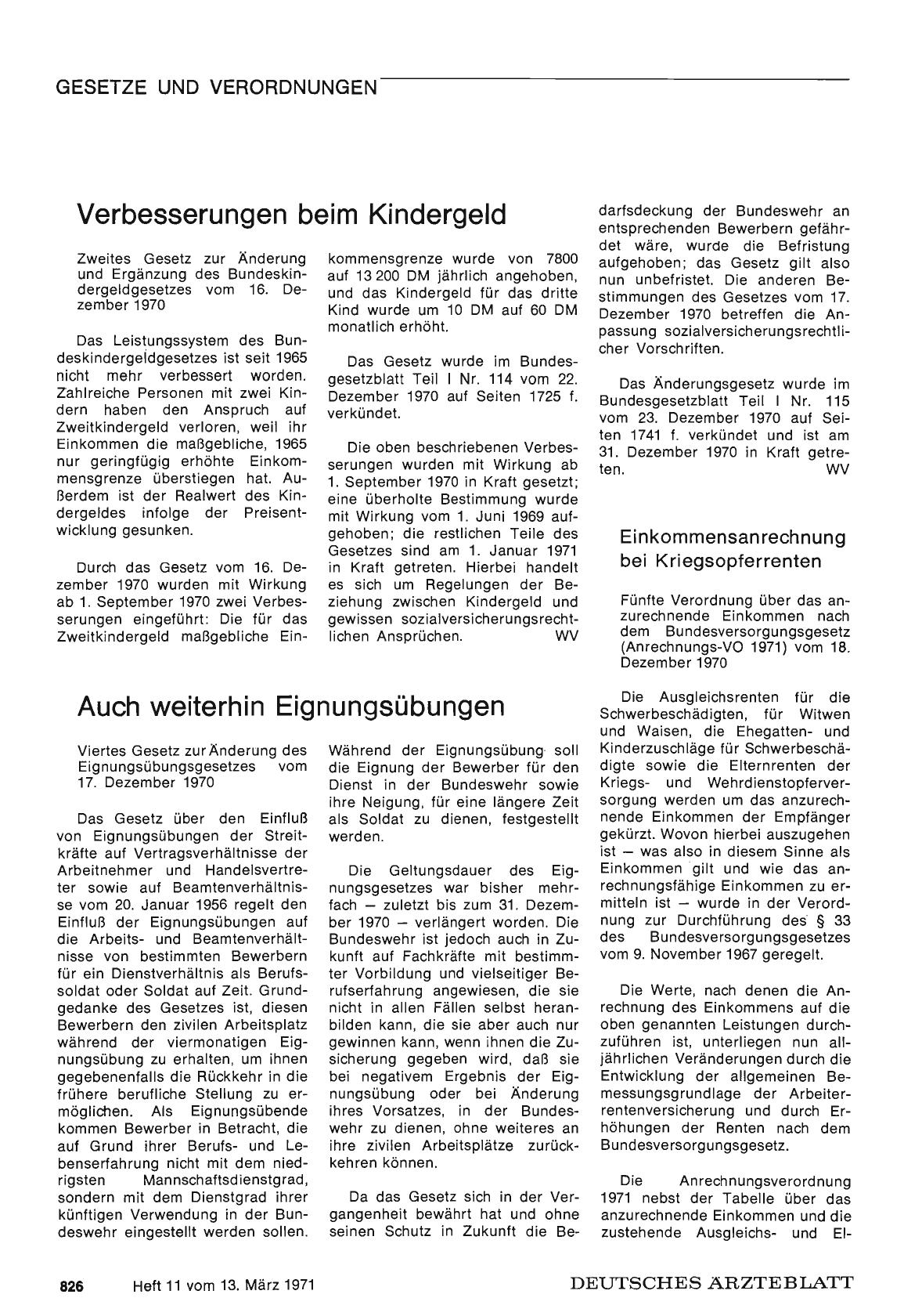 Vorschauseite 1: Auch weiterhin Eignungsübungen