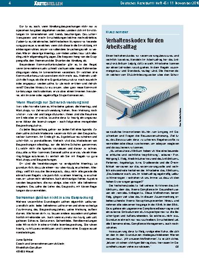 Vorschauseite 1: Verhaltenskodex für den Arbeitsalltag