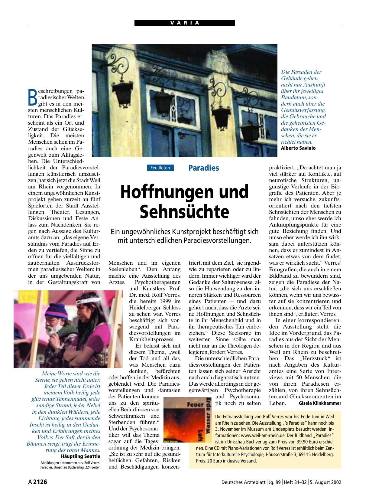 Vorschauseite 1: Paradies: Hoffnungen und Sehnsüchte