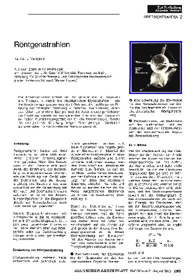 Vorschauseite 1: Röntgenstrahlen