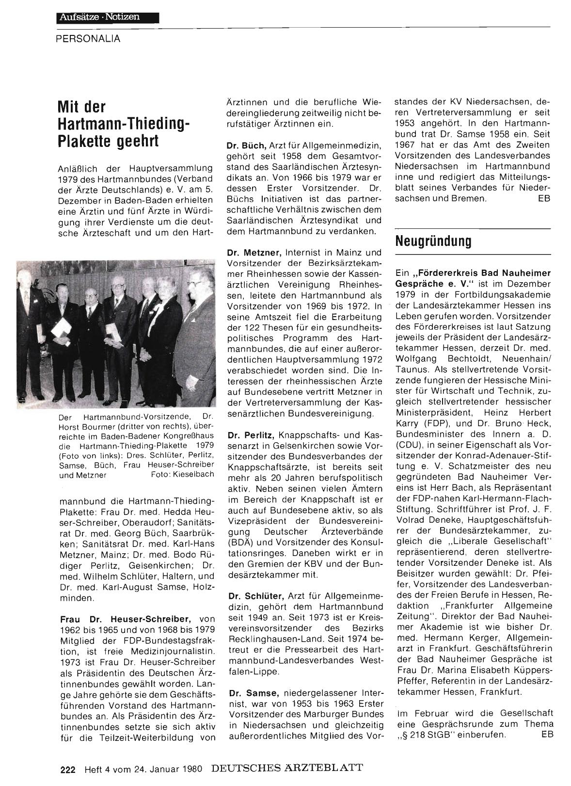 Vorschauseite 1: Mit der Hartmann-Thieding-Plakette geehrt
